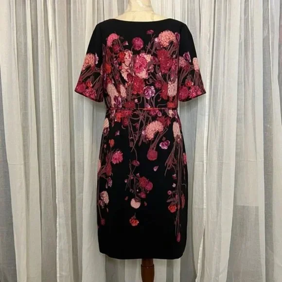 Adrianna Papell Floral Sheath Dress - Picture 2 of 6